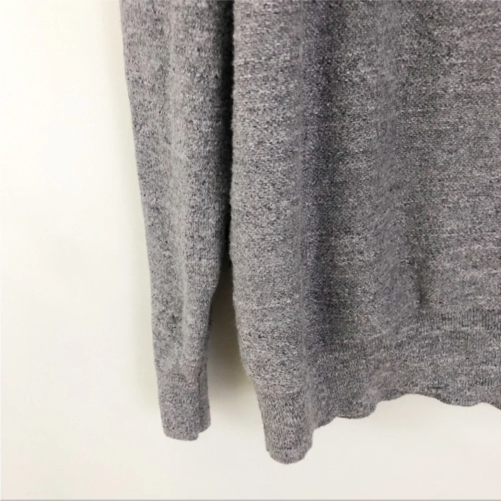 J. Crew Men’s Grey XL Quarter-Zip Pullover Sweater